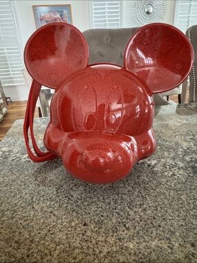 Disney Parks Loungefly Crossbody Bag - Mickey Mouse Molded Face - Holiday Red